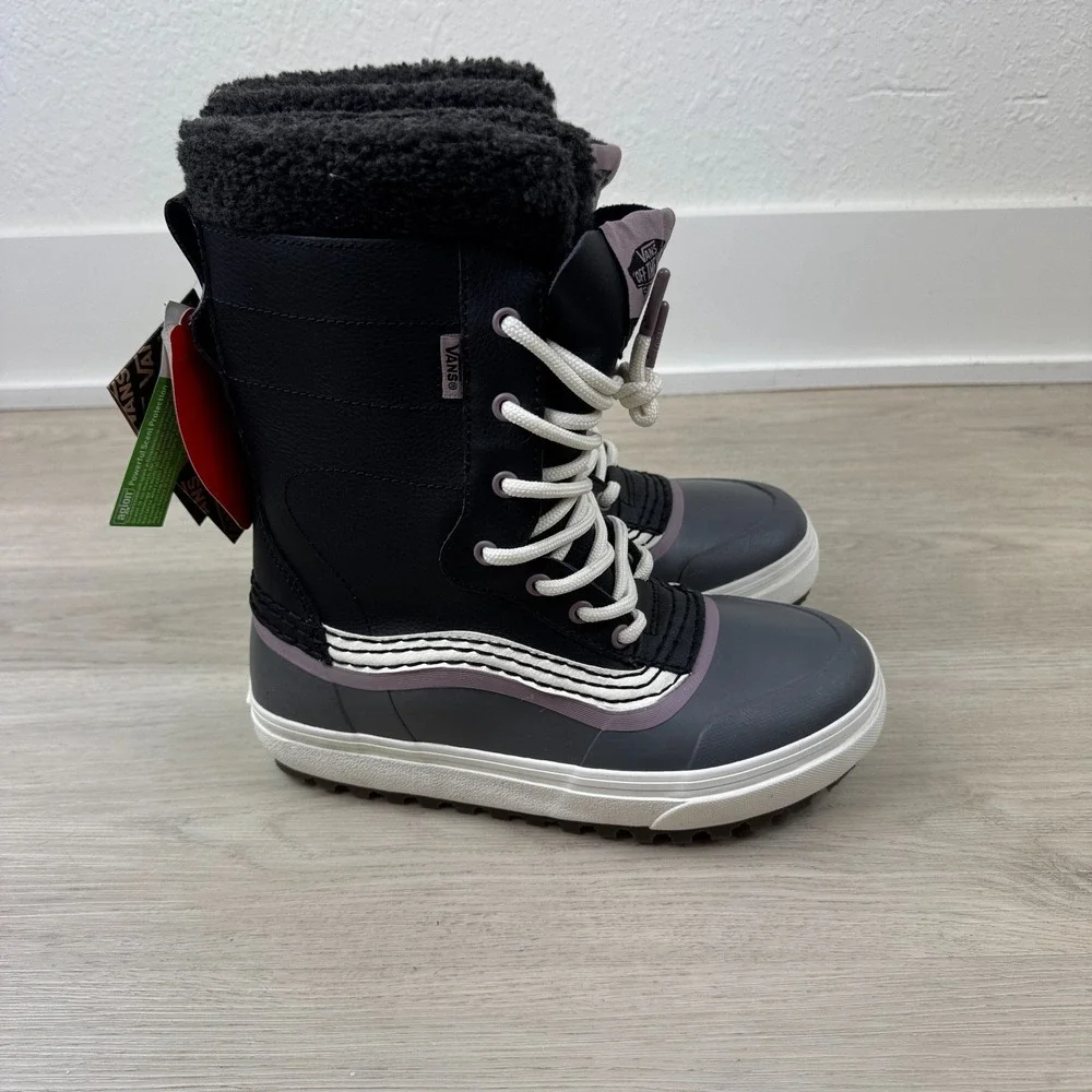 Vans Standard Snow MTE Boots Womens 7 Mens 5.5 Black Purple